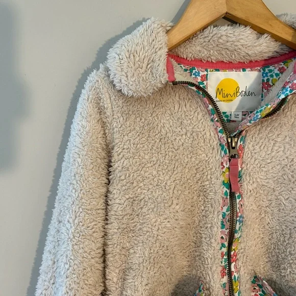 ADD ON FOR $21 Mini Boden fleece jacket 5-6Y- H&M Zara - Picture 3 of 3